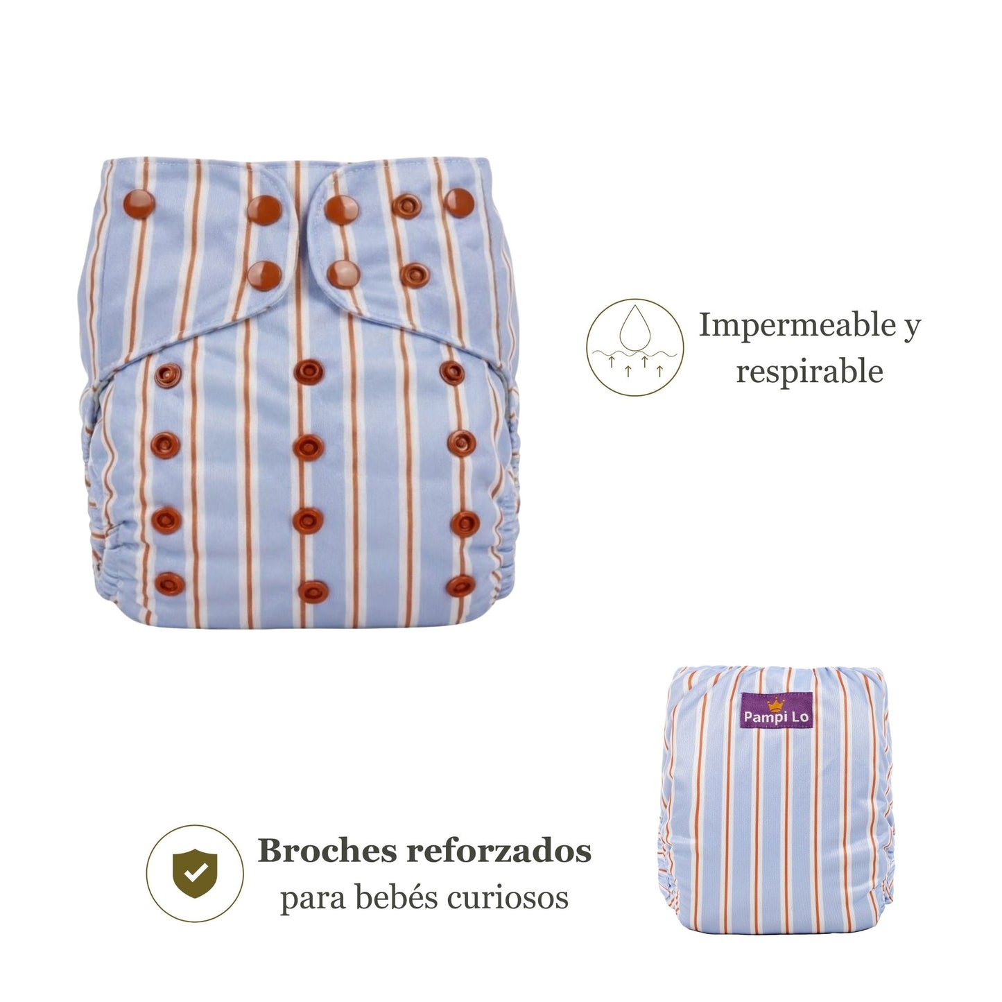 Pañal de tela Pampi Lo — Colección Little Classics