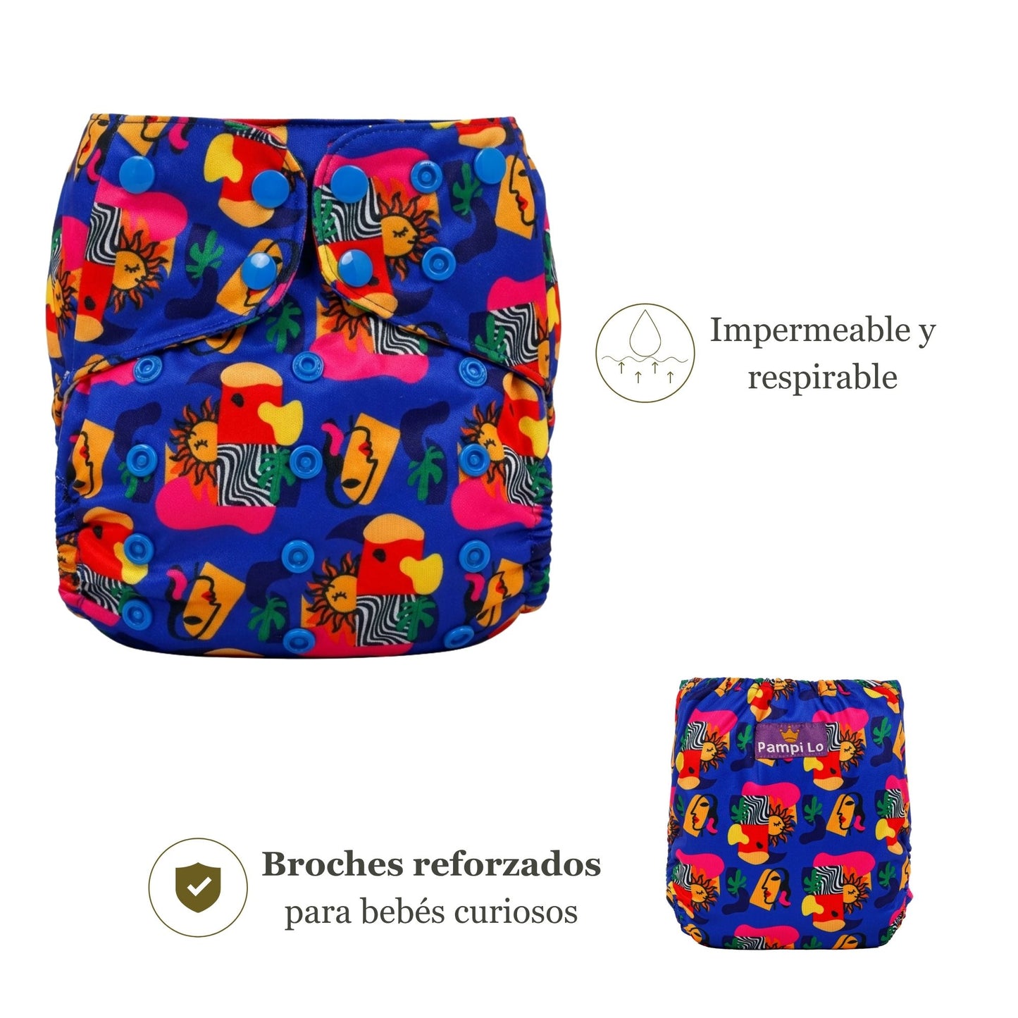 Pañal de tela Pampi Lo — Colección ART & FUN