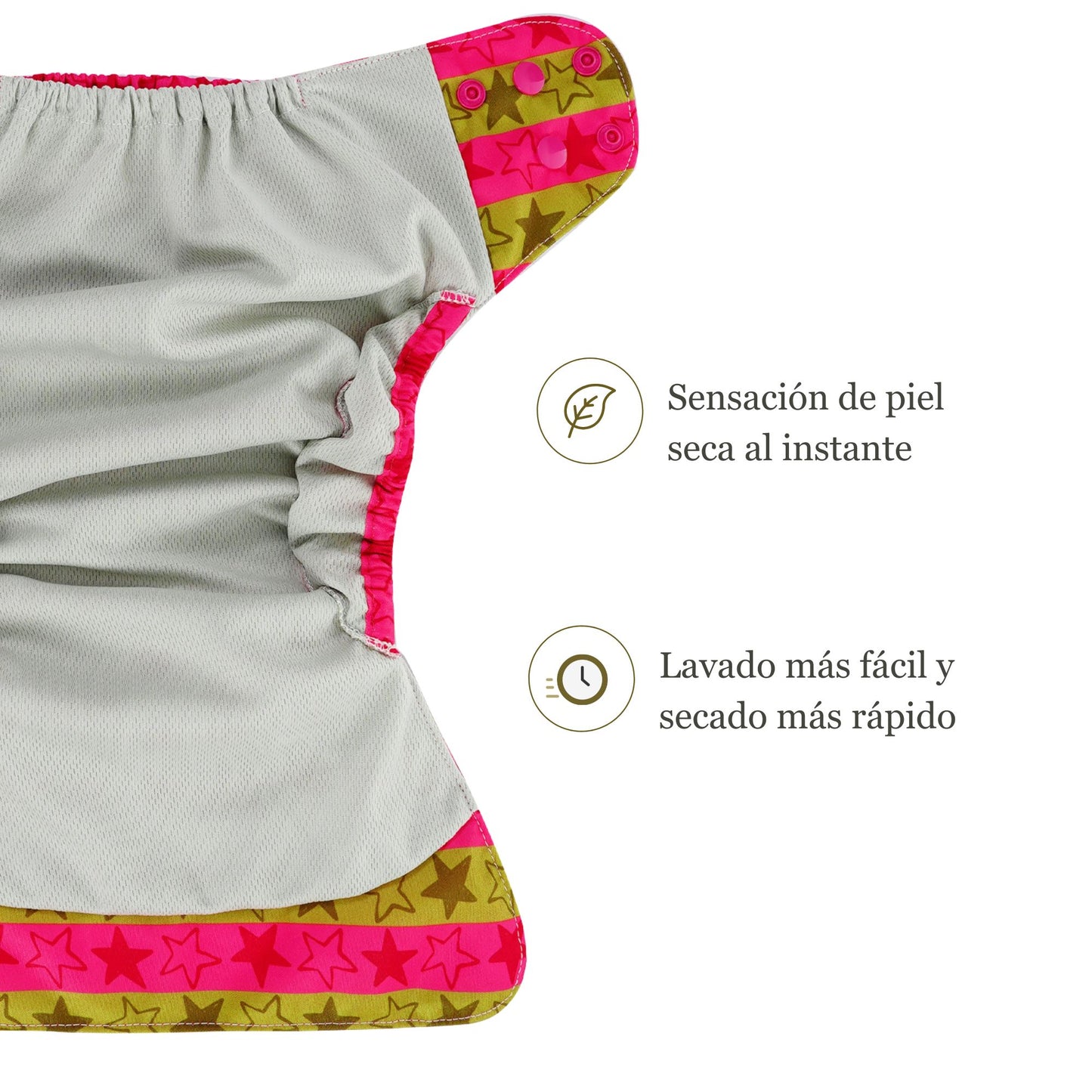 Pañal de tela Pampi Lo — Colección Sweet Basics